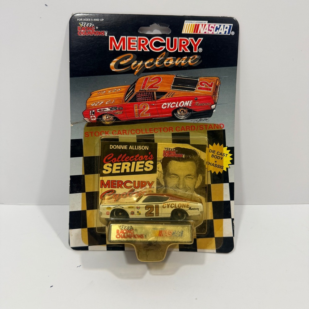 Racing Champions Mercury Cyclone White New Donnie Allison NASCAR 01156